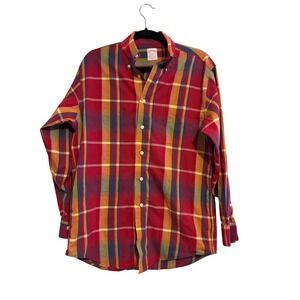 Brooks Brothers The Original Polo Shirt Mens Small‎ Red Plaid Button Down